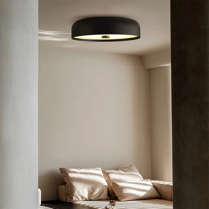 Nordic Retro Round Flush Mount Minimalist Ceiling Light