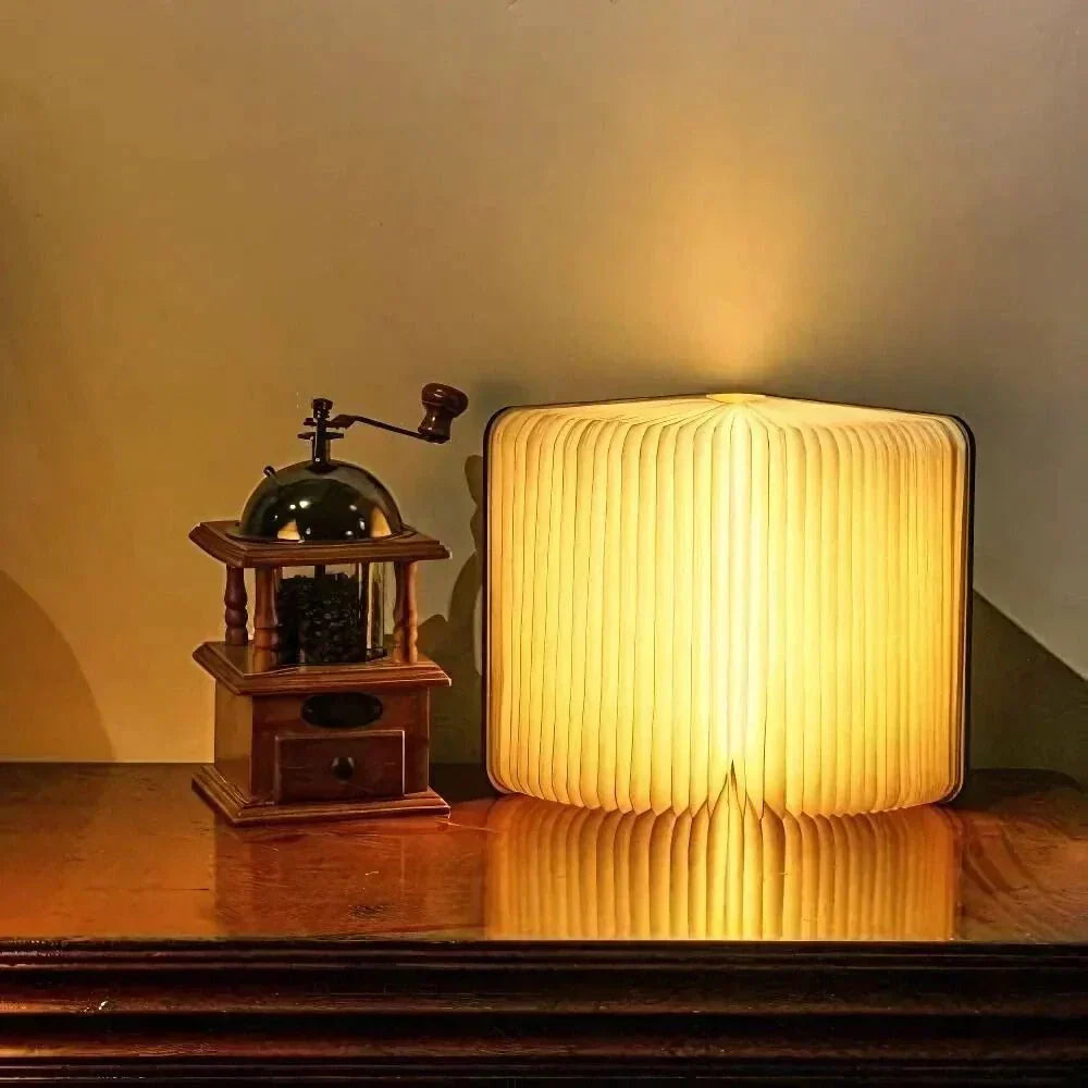 Foldable Book Style Portable Rechargeable Table Lamp