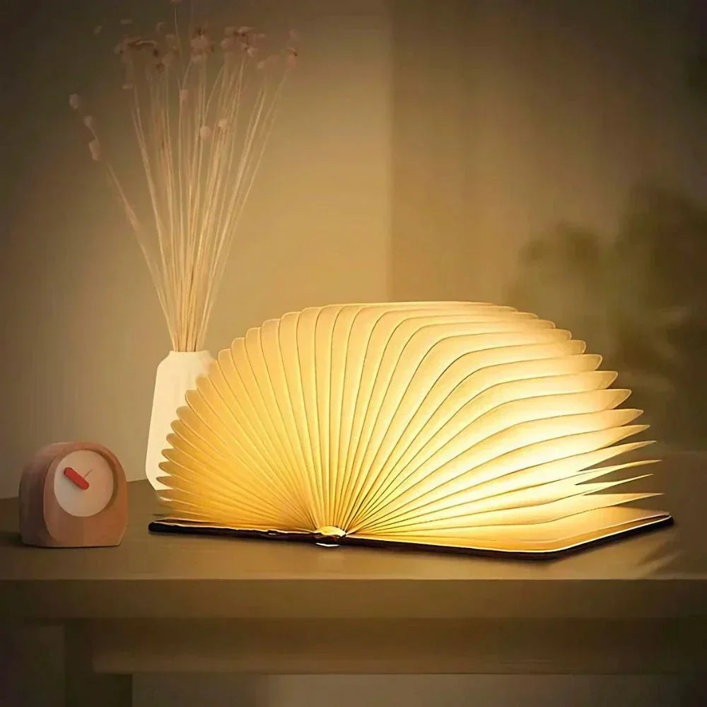 Foldable Book Style Portable Rechargeable Table Lamp