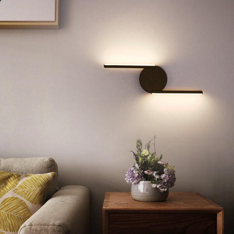 Curved Arc Silhouette Minimalist Halo Glow Wall Light