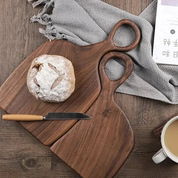 Solid Walnut Wood Double-Sided Cutting Board Set