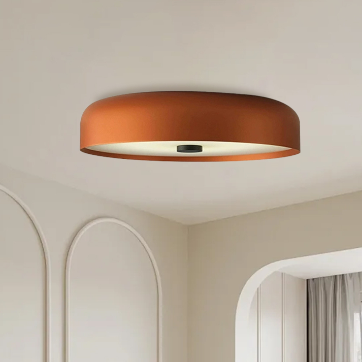 Nordic Retro Round Flush Mount Minimalist Ceiling Light
