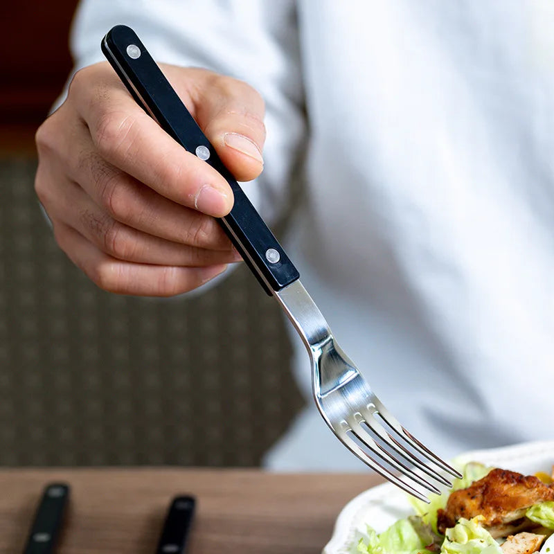 Engraved Pattern Stainless Steel Cutlery Set For Six People