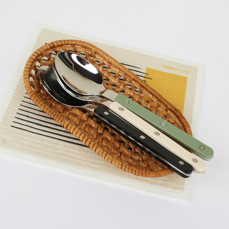 Engraved Pattern Stainless Steel Cutlery Set For Six People