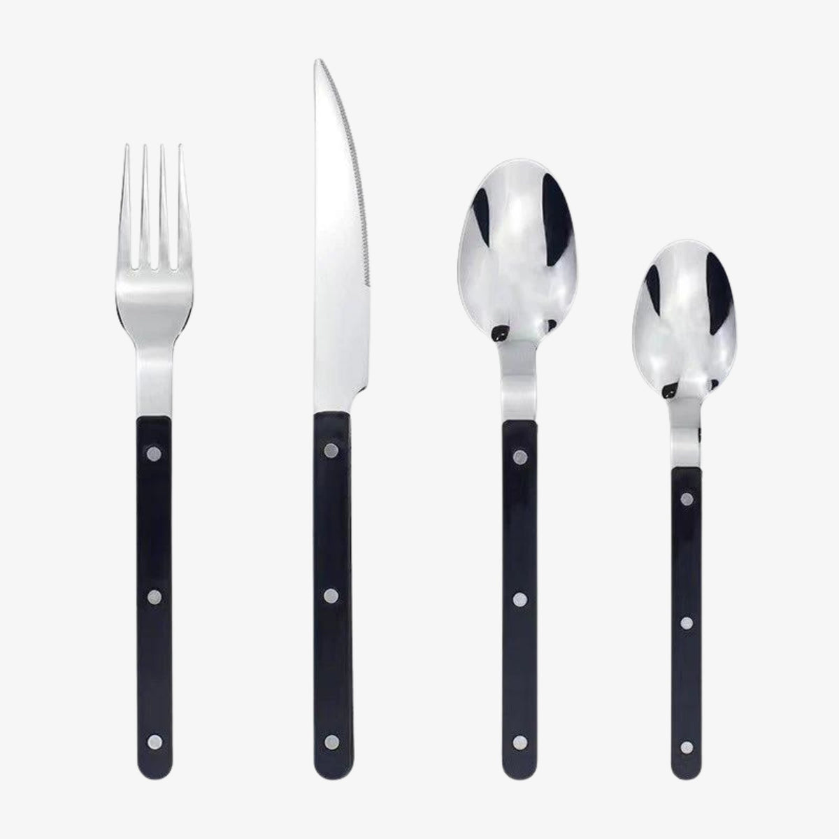 Engraved Pattern Stainless Steel Cutlery Set For Six People