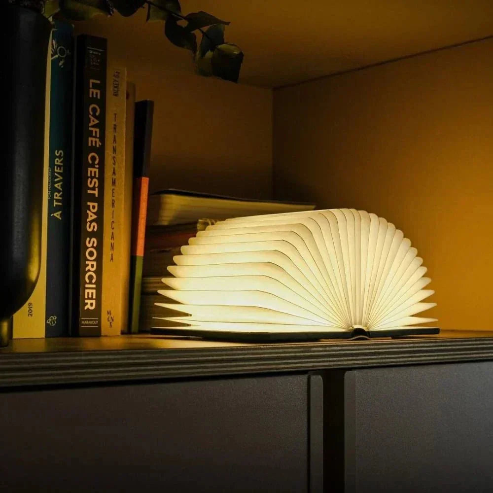Foldable Book Style Portable Rechargeable Table Lamp