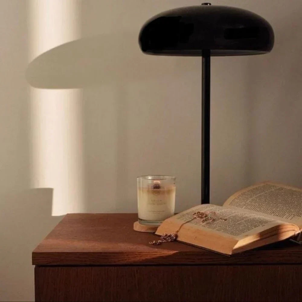 Retro Rounded Silhouette Touch Control Rechargeable Portable Table Lamp