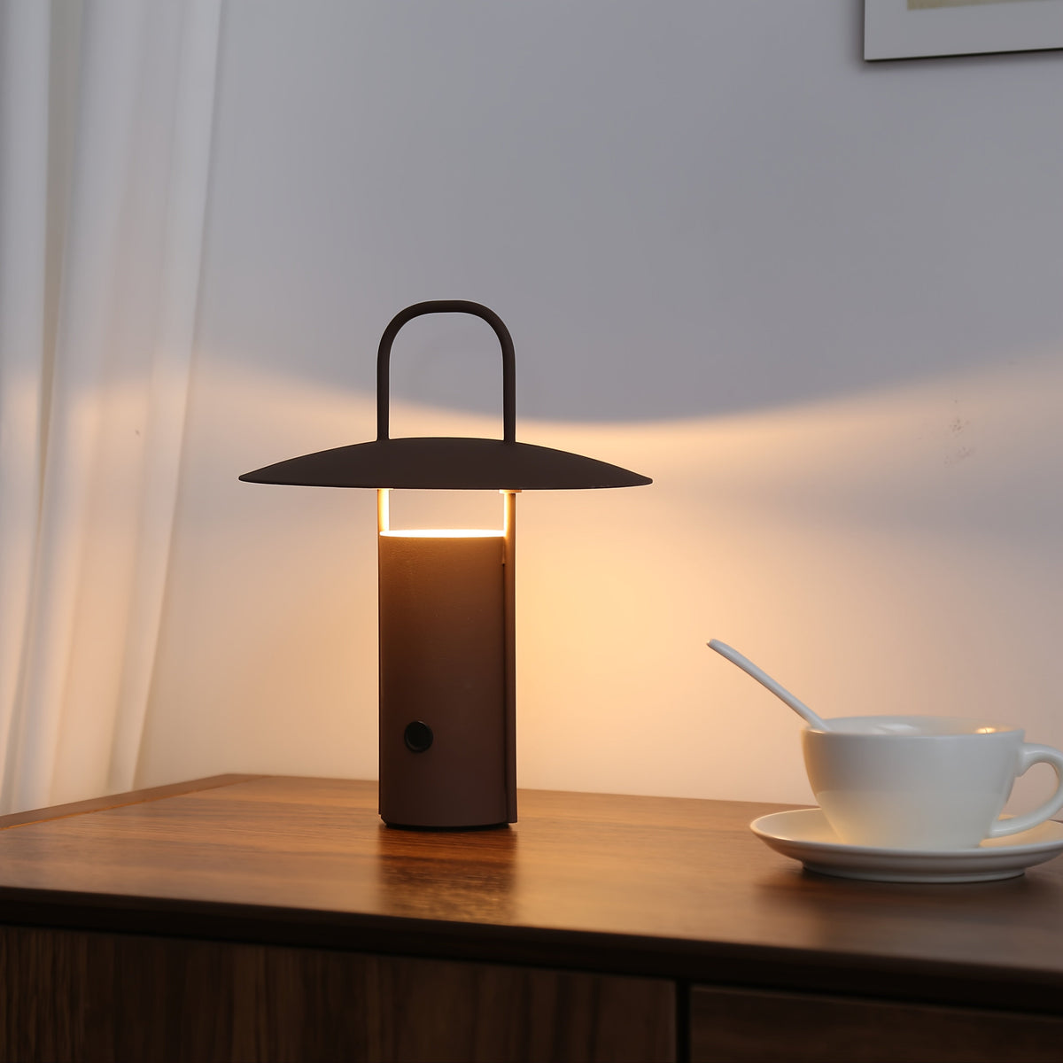 Minimalist Dome Metal Rechargeable Touch Control Table Lamp