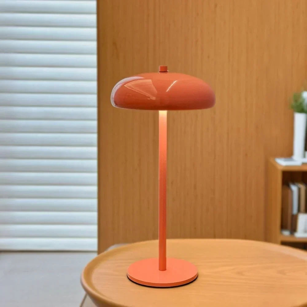 Retro Rounded Silhouette Touch Control Rechargeable Portable Table Lamp