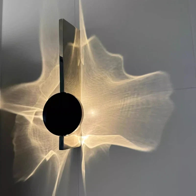 Rotatable Aluminum Stainless Steel Ripple Projection Wall Light