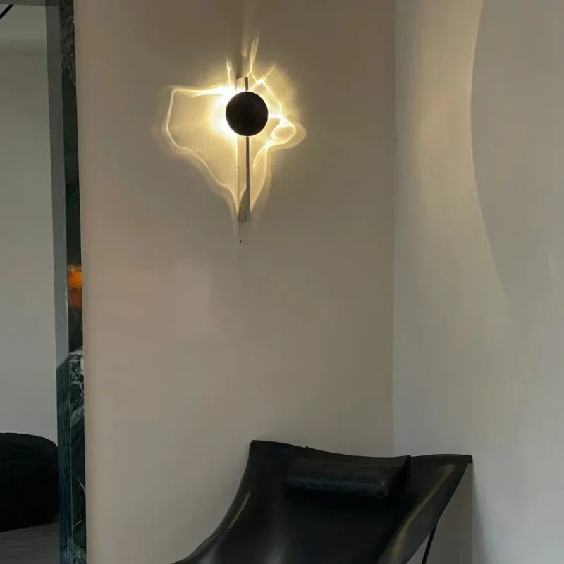Rotatable Aluminum Stainless Steel Ripple Projection Wall Light