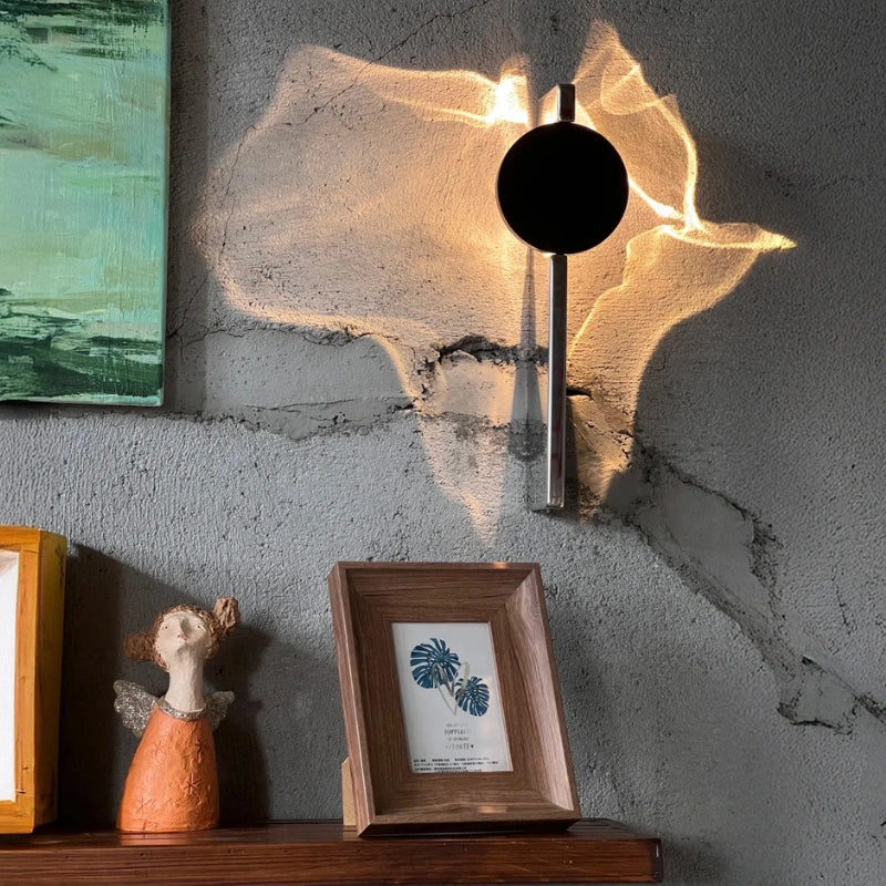Rotatable Aluminum Stainless Steel Ripple Projection Wall Light