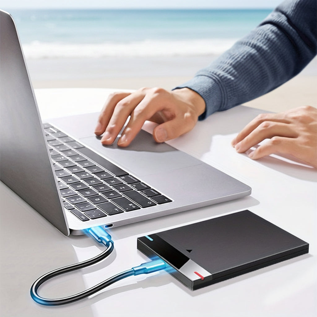 Slim Compact Lightweight USB Portable SSD External Solid State Drive
