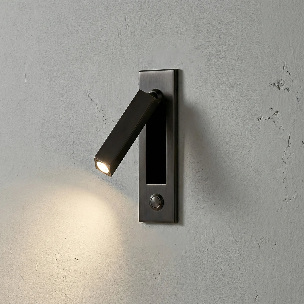 Foldable Slim Profile Adjustable Pivoting Arm Wall Reading Light