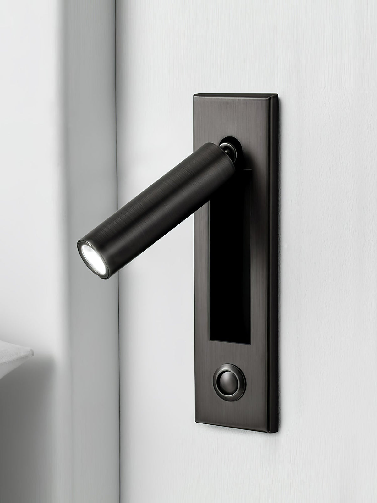 Foldable Slim Profile Adjustable Pivoting Arm Wall Reading Light