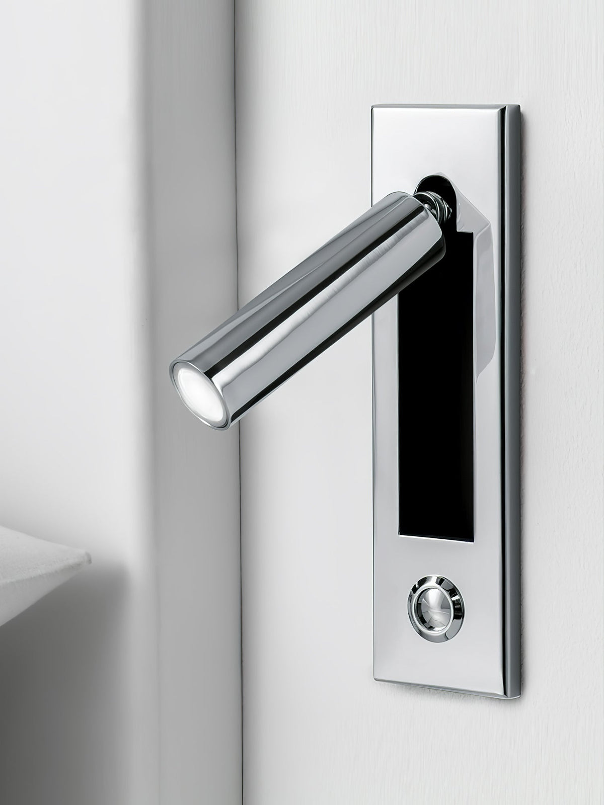 Foldable Slim Profile Adjustable Pivoting Arm Wall Reading Light