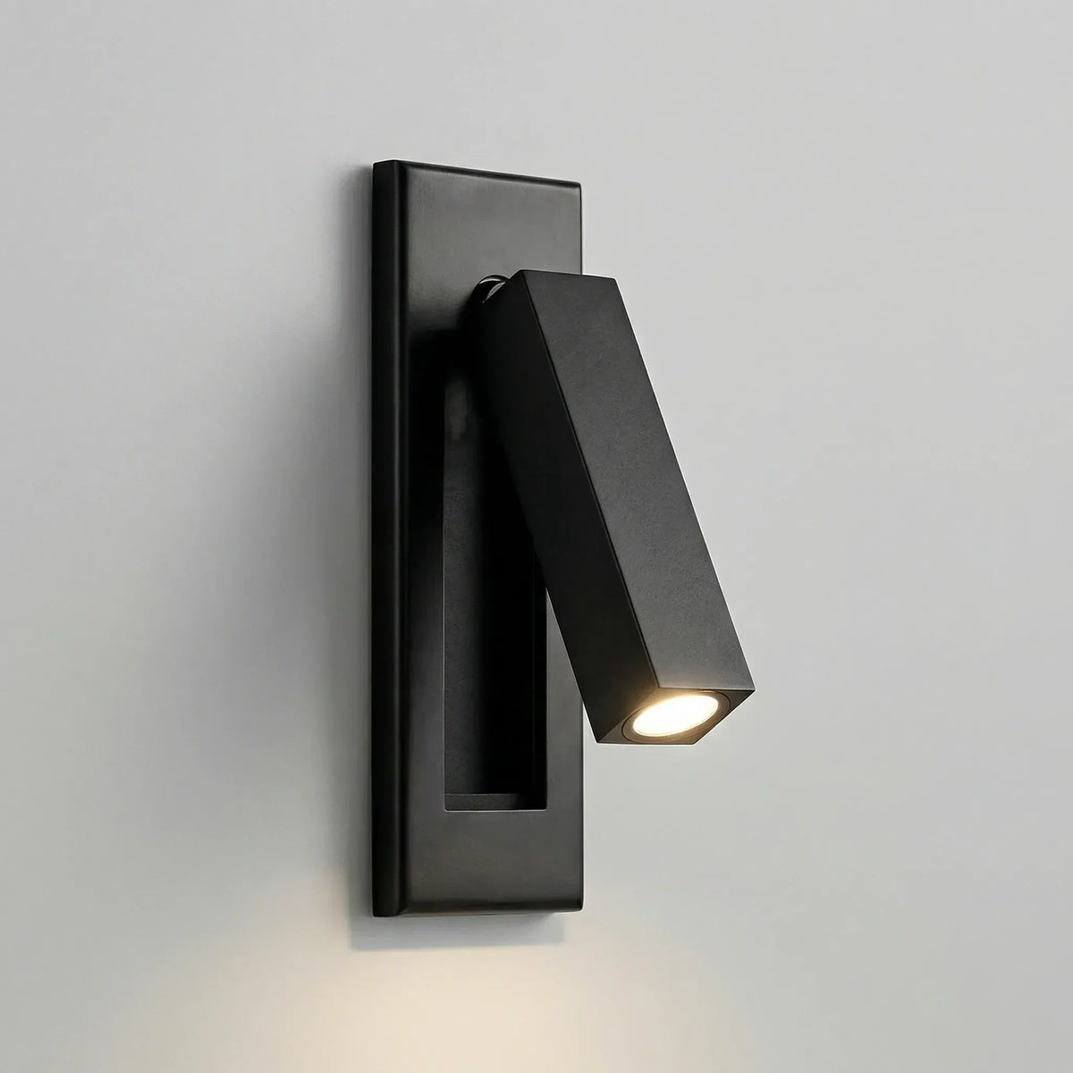 Foldable Slim Profile Adjustable Pivoting Arm Wall Reading Light
