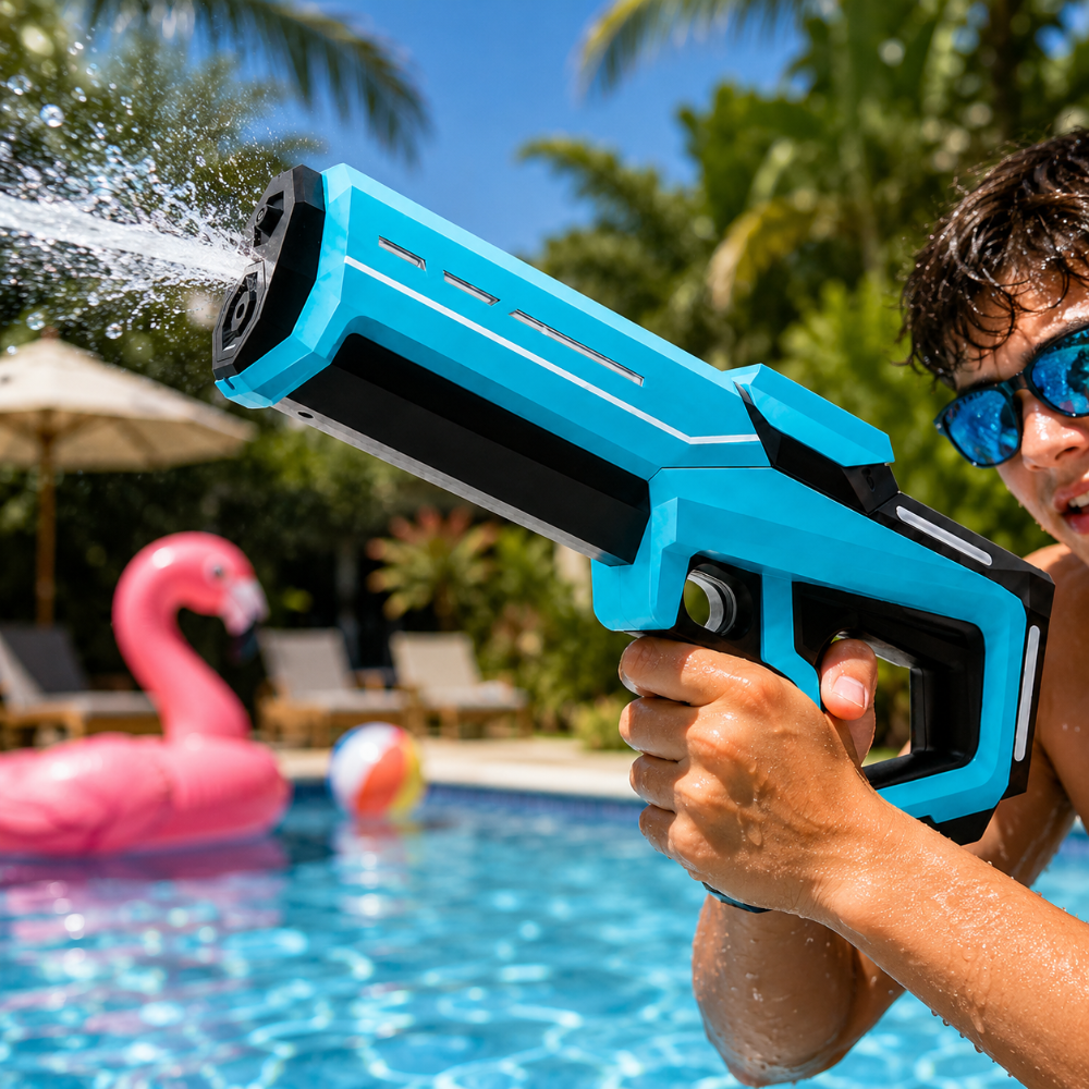 Automatic High Capacity Long Range Outdoor Splash Water Gun Blaster Toy