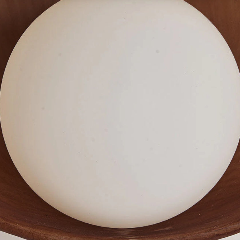 Minimalist Round Resin Iron Frosted Glass Wall Light