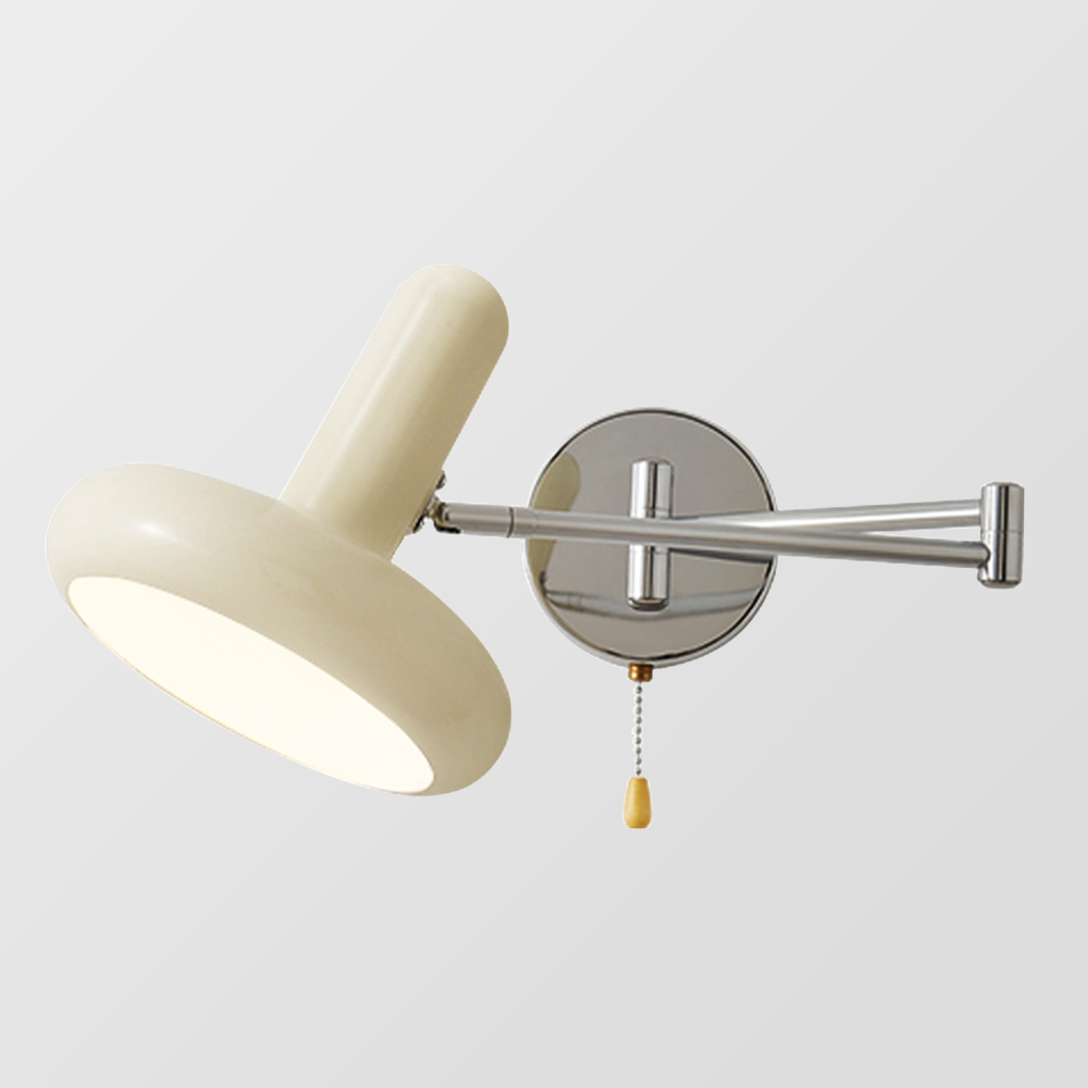 Bauhaus Inspired Adjustable Swing Arm Iron Wall Light