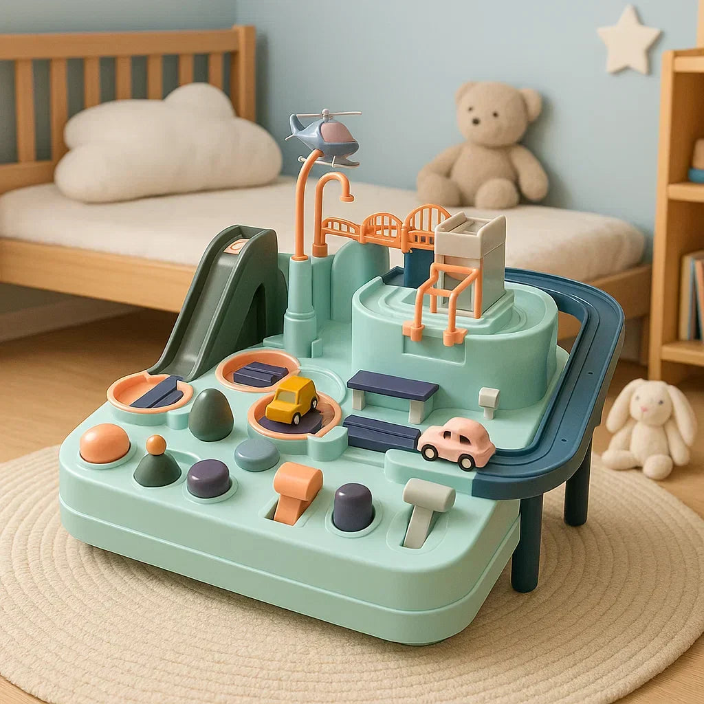 Modular City Adventure Mechanical Car Track Puzzle Toy Playset