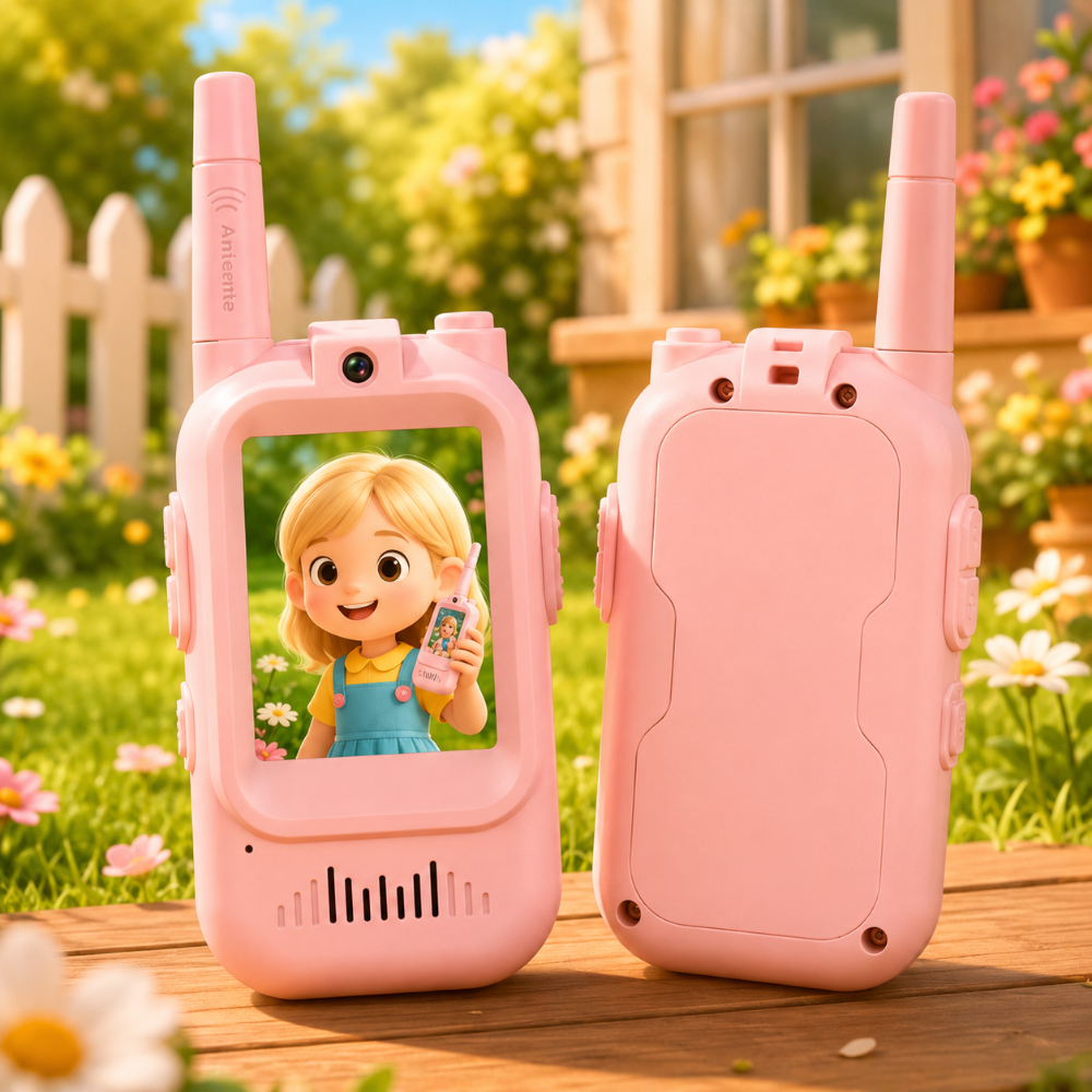 Rechargeable Video Display Camera Kids Walkie Talkie Toy Set