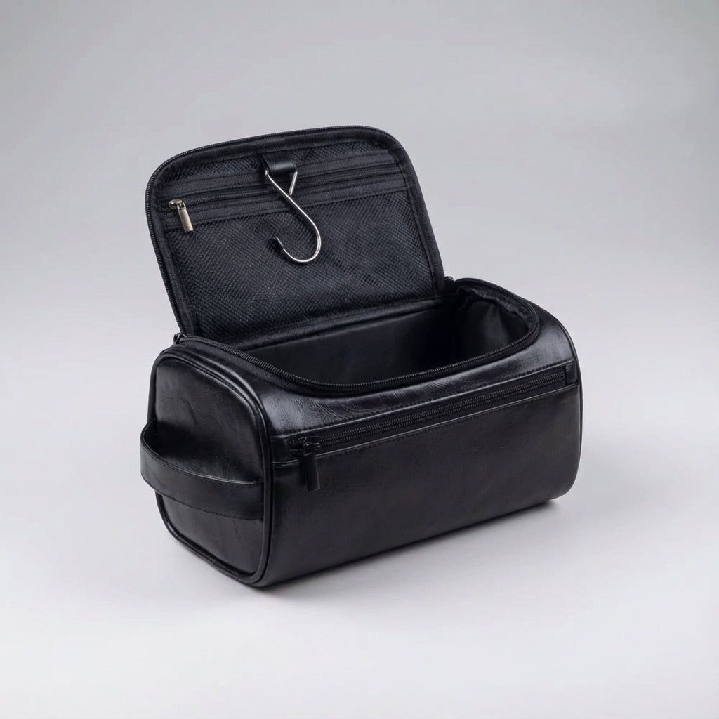 Compact Water-Repellent Multi-Pocket Hanging Travel Toiletry Bag