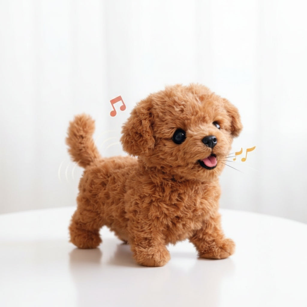 Realistic Touch Responsive Walking Barking Soft Plush Dog Toy