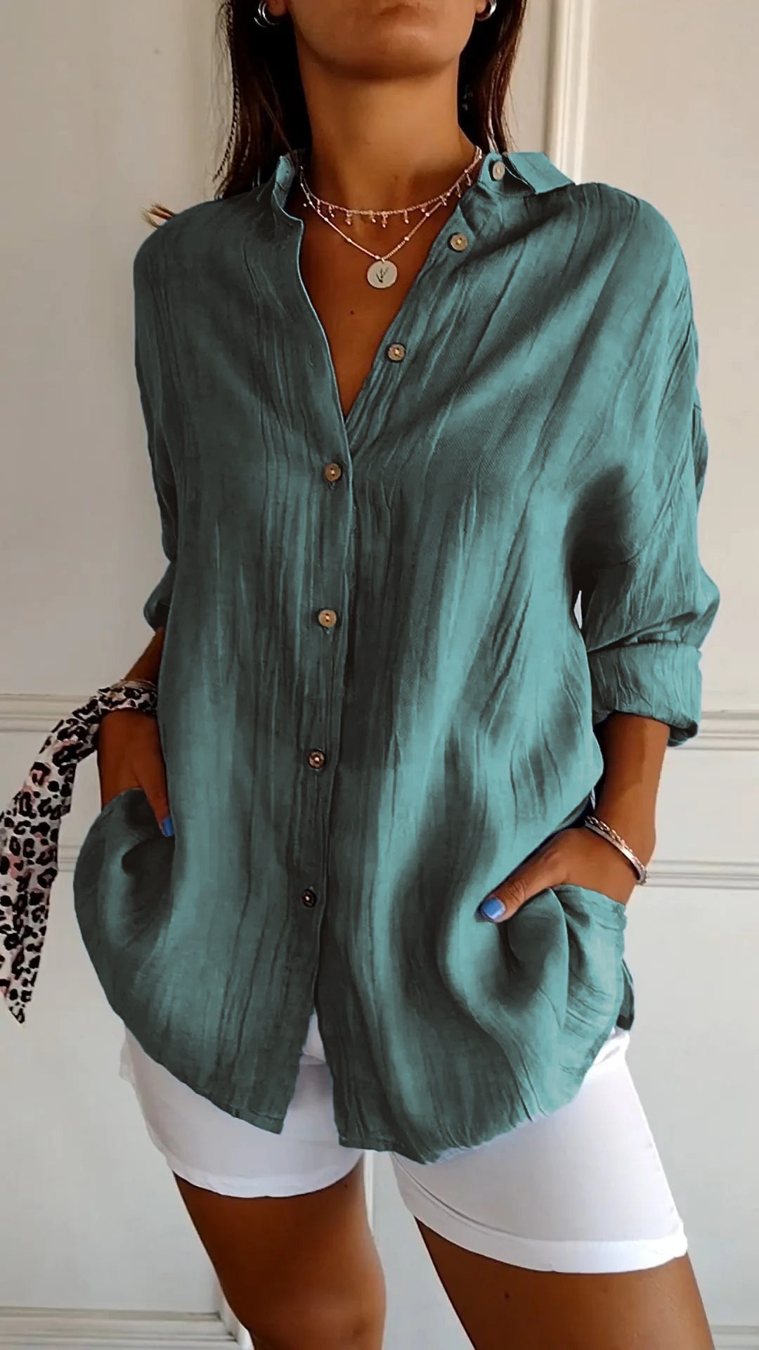 Damen Button Down Hemd | Sommer 5