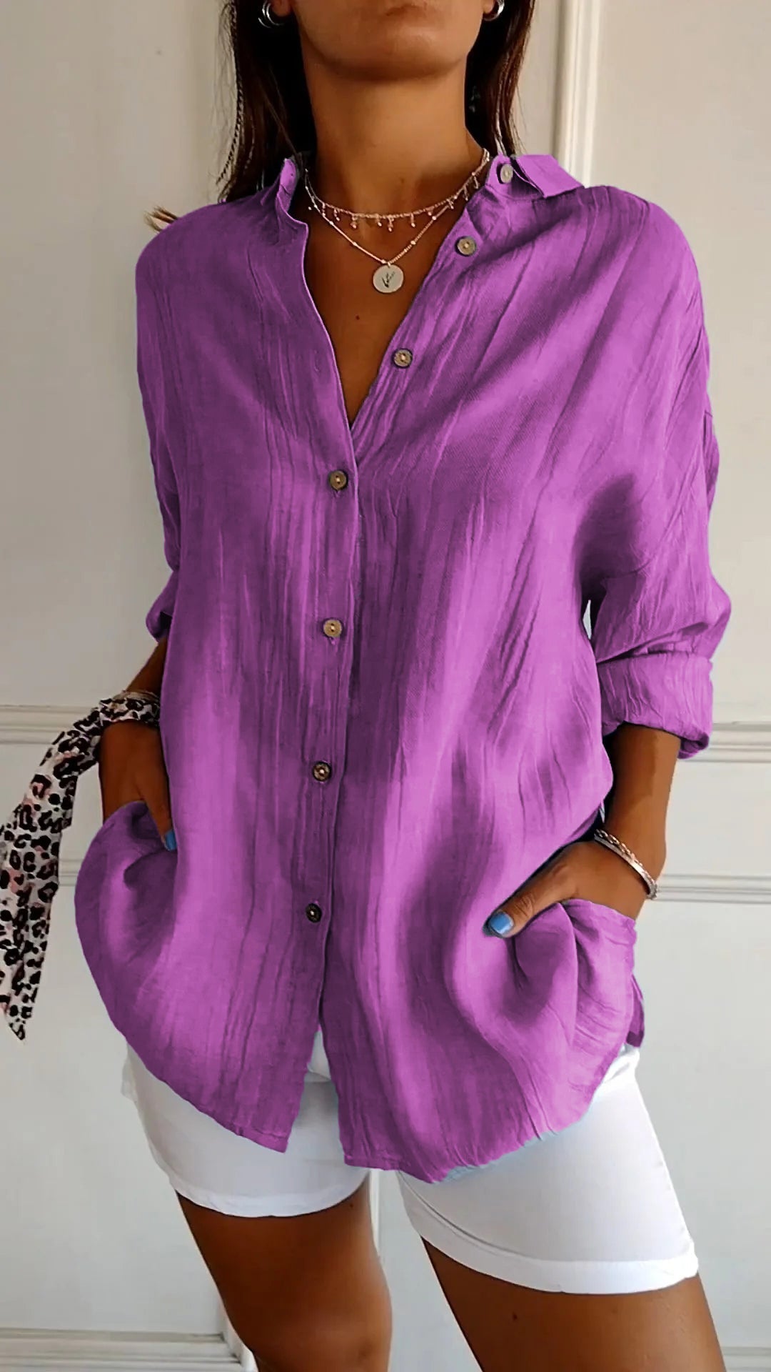 Damen Button Down Hemd | Sommer 8