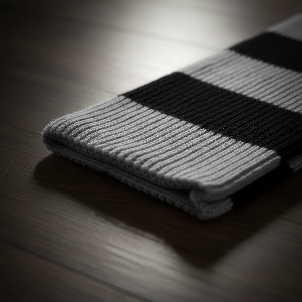 Thick Chunky Knitted Striped Soft Winter Scarf