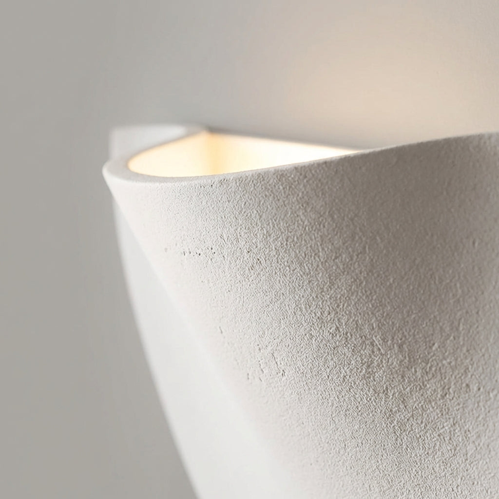 Sculptural Curved Slim Profile Ambient Glow Wall Light