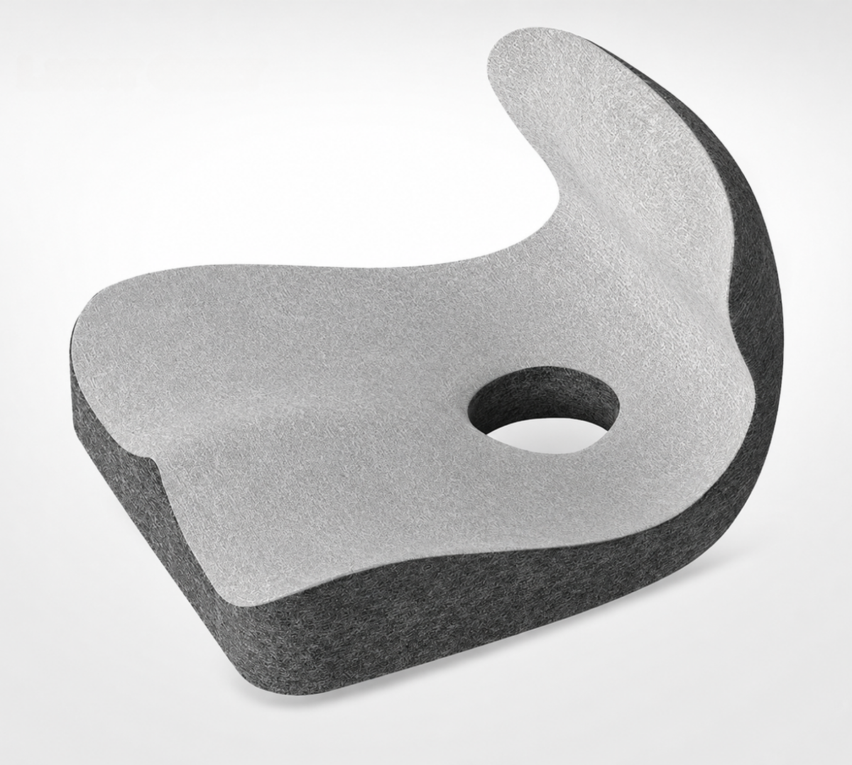 Ergonomic L-Shape High-Density Memory Foam Orthopedic Seat Cushion