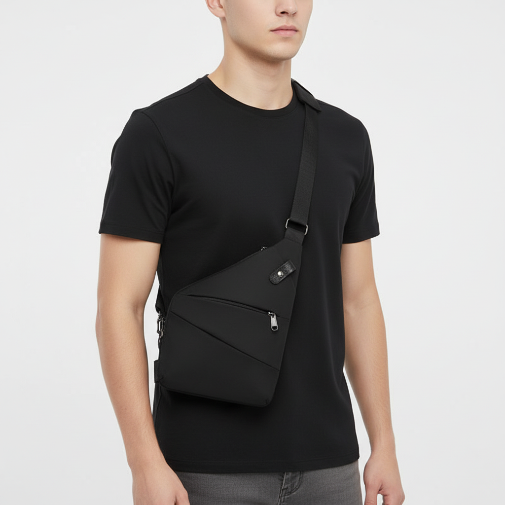 Ergonomic Multi-Pocket Weatherproof Anti-Theft Shoulder Bag