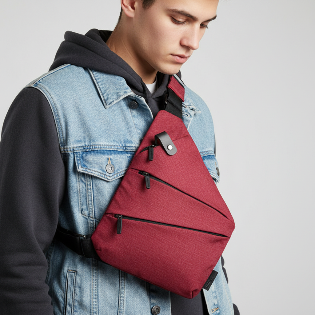 Ergonomic Multi-Pocket Weatherproof Anti-Theft Shoulder Bag