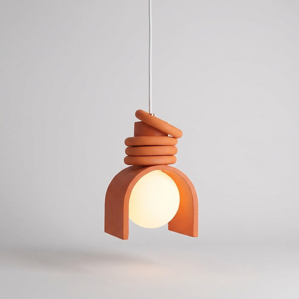 French-Inspired Molded Resin Ceiling Mounted Pendant Light