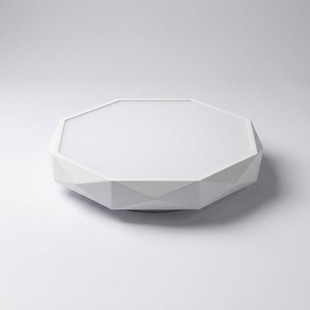 Geometric Pentagonal Iron Acrylic Flush Mount Ceiling Light