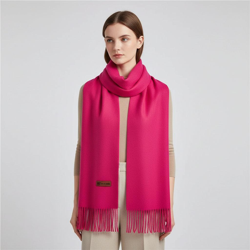 Oversized Soft Fringed Wrap Scarf Stole