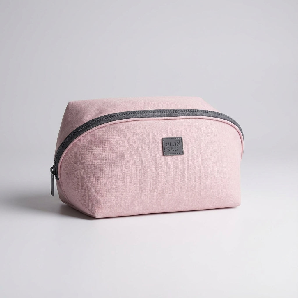 Compact Washed Nylon Wide Opening Travel Toiletry Bag Organizer