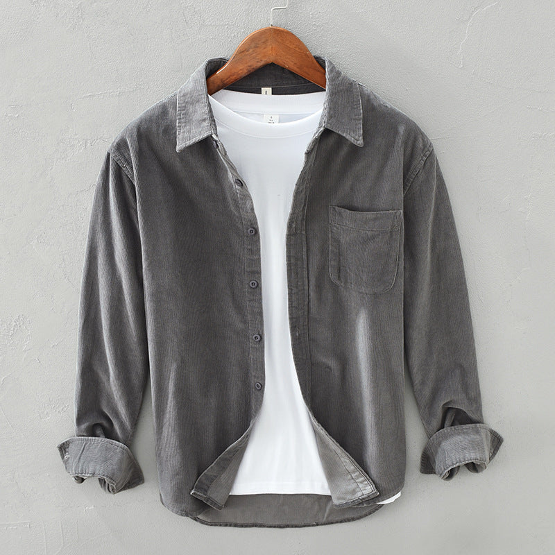 Herren Retro Cordhemd im eleganten Stil für jeden Anlass 1