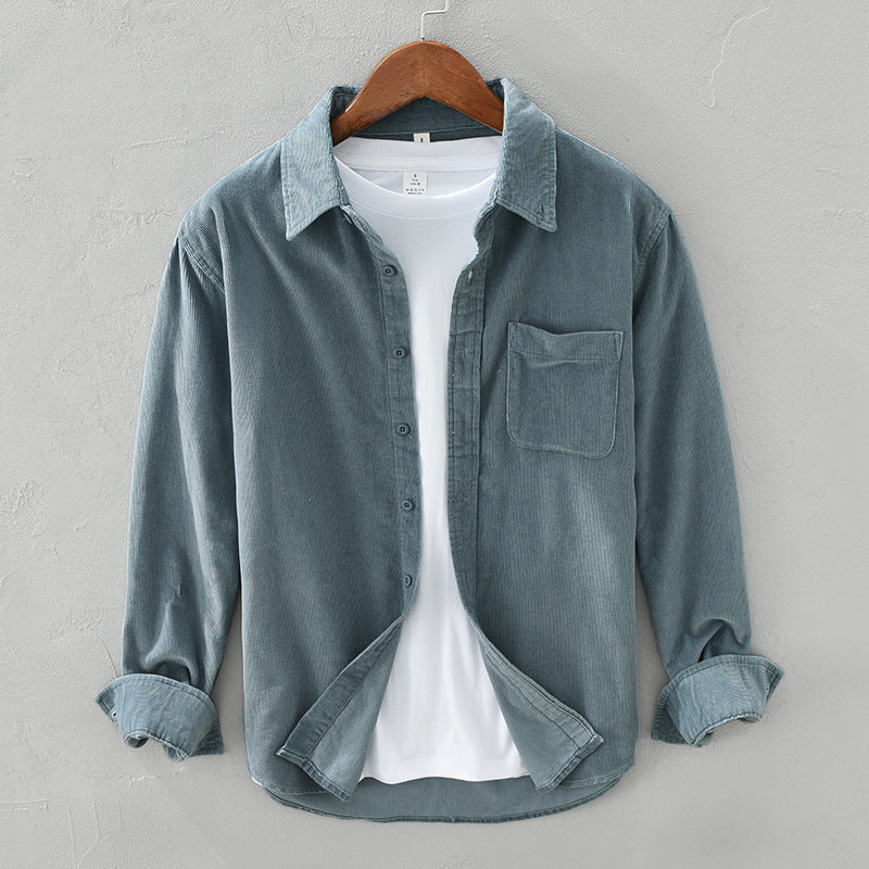 Herren Retro Cordhemd im eleganten Stil für jeden Anlass 2