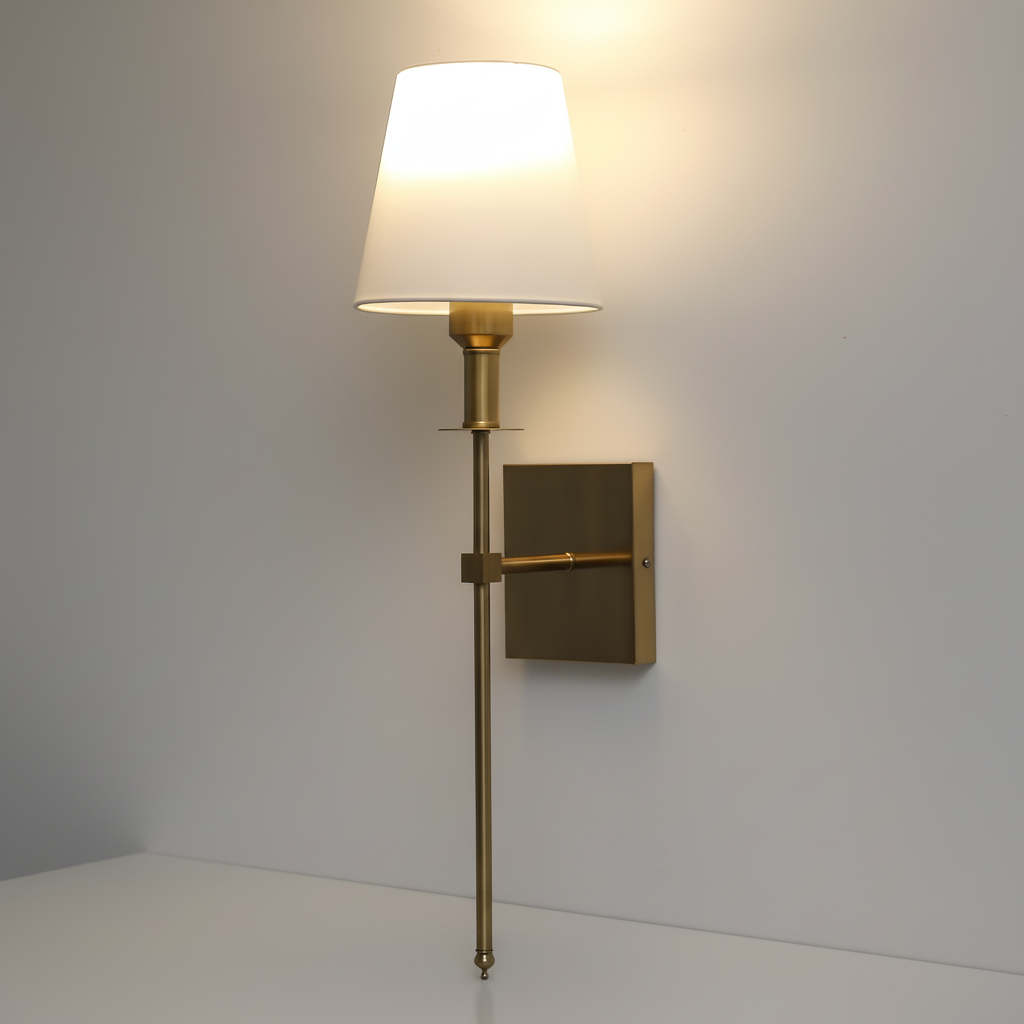 Battery Powered Rechargeable Multicolor Dimmable Metal Fabric Wall Light