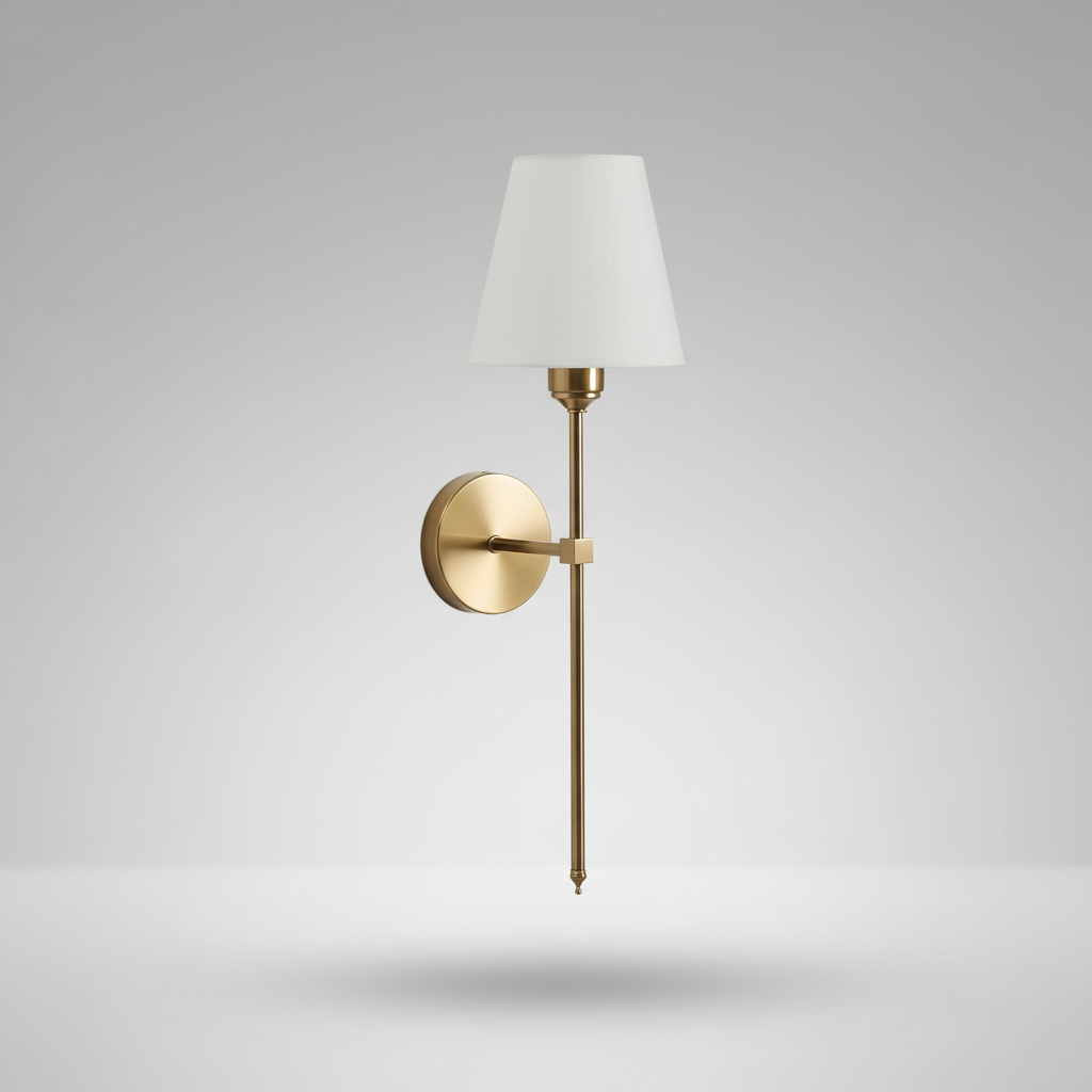 Battery Powered Rechargeable Multicolor Dimmable Metal Fabric Wall Light
