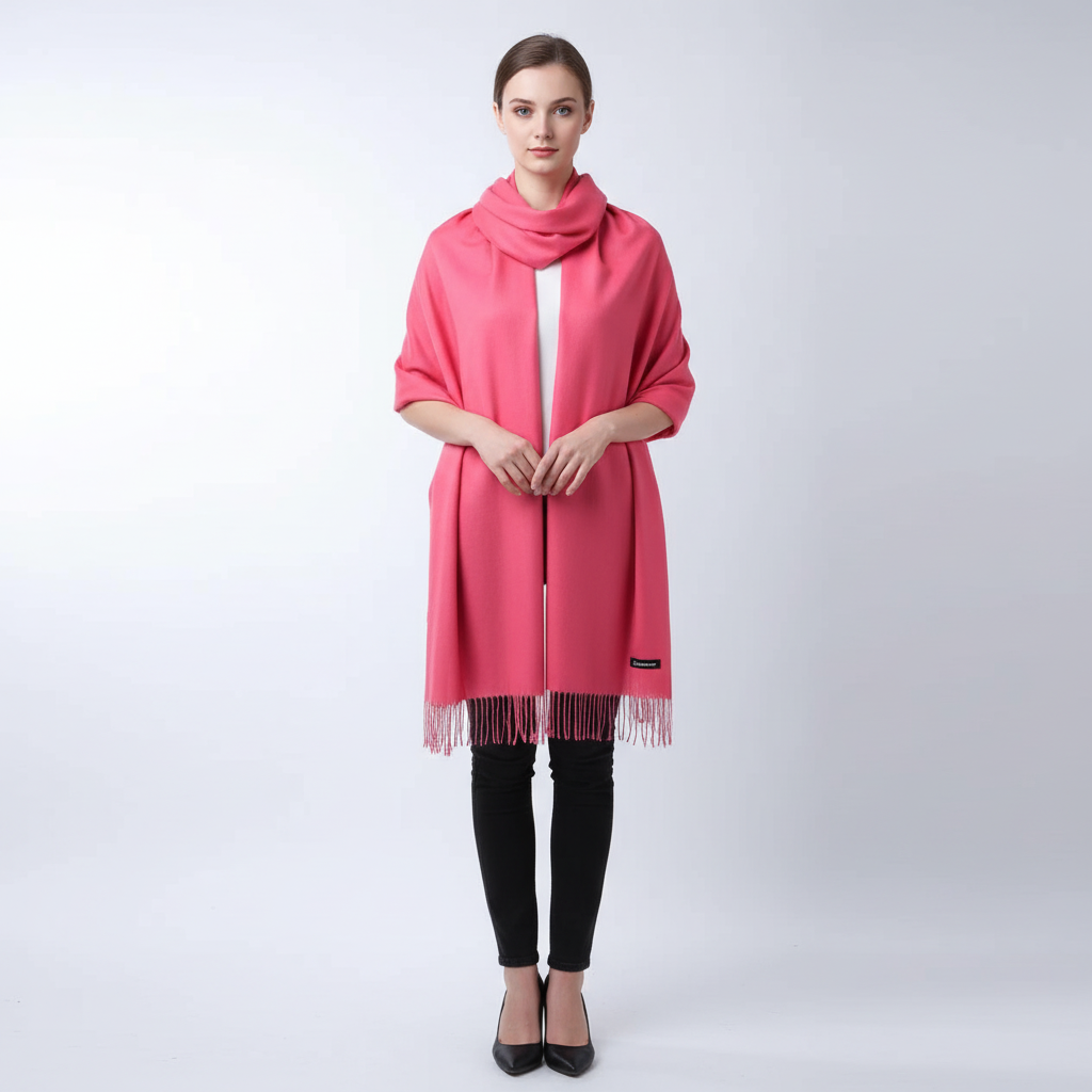 Soft Breathable Blend Long Women's Wrap Scarf