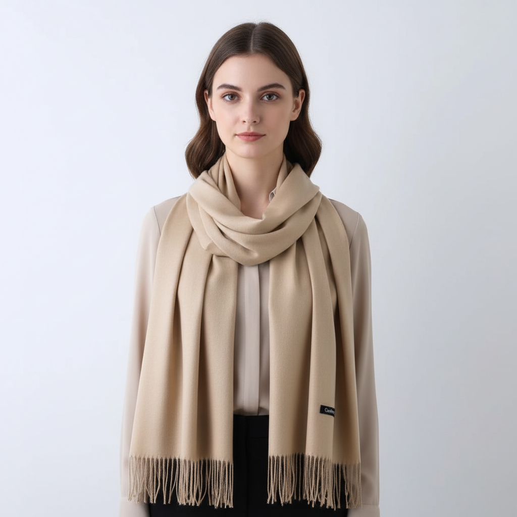 Soft Breathable Blend Long Women's Wrap Scarf