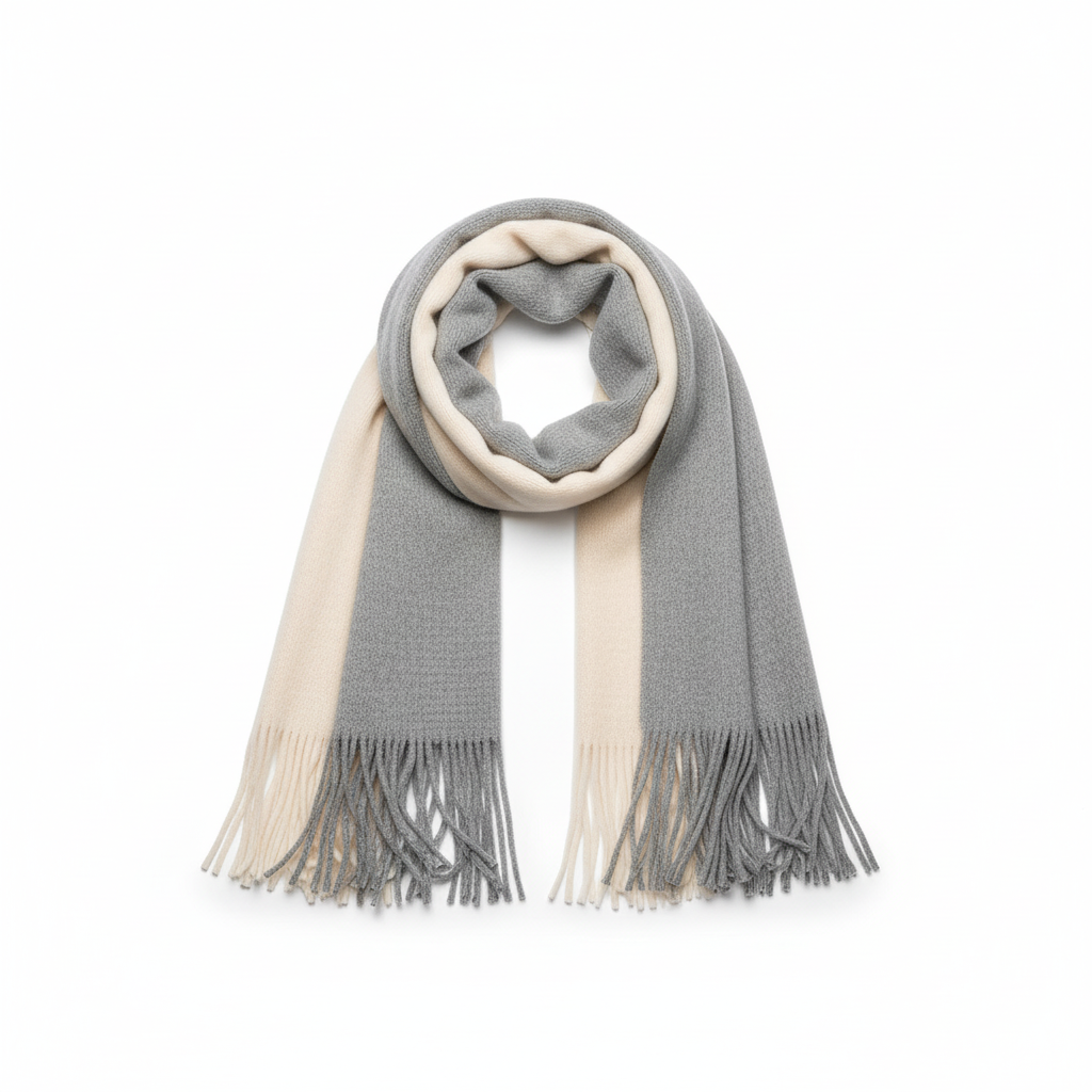 Long Fringed Soft Wrap Winter Scarf
