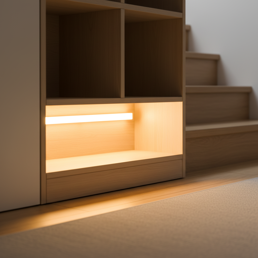 Slim Magnetic Motion Sensor Rechargeable Cable Under Cabinet Light