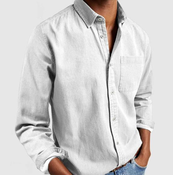 Men's Casual Denim Shirt | Soft Cotton Blend 3