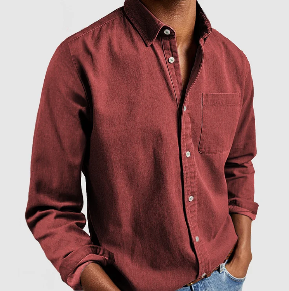 Men's Casual Denim Shirt | Soft Cotton Blend 4