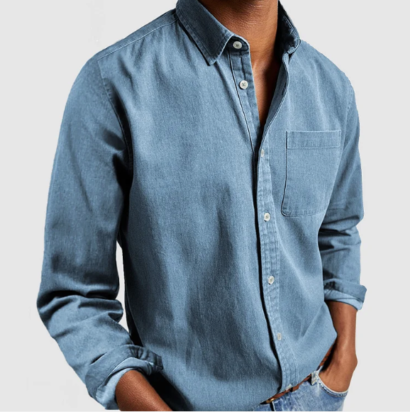 Men's Casual Denim Shirt | Soft Cotton Blend 7